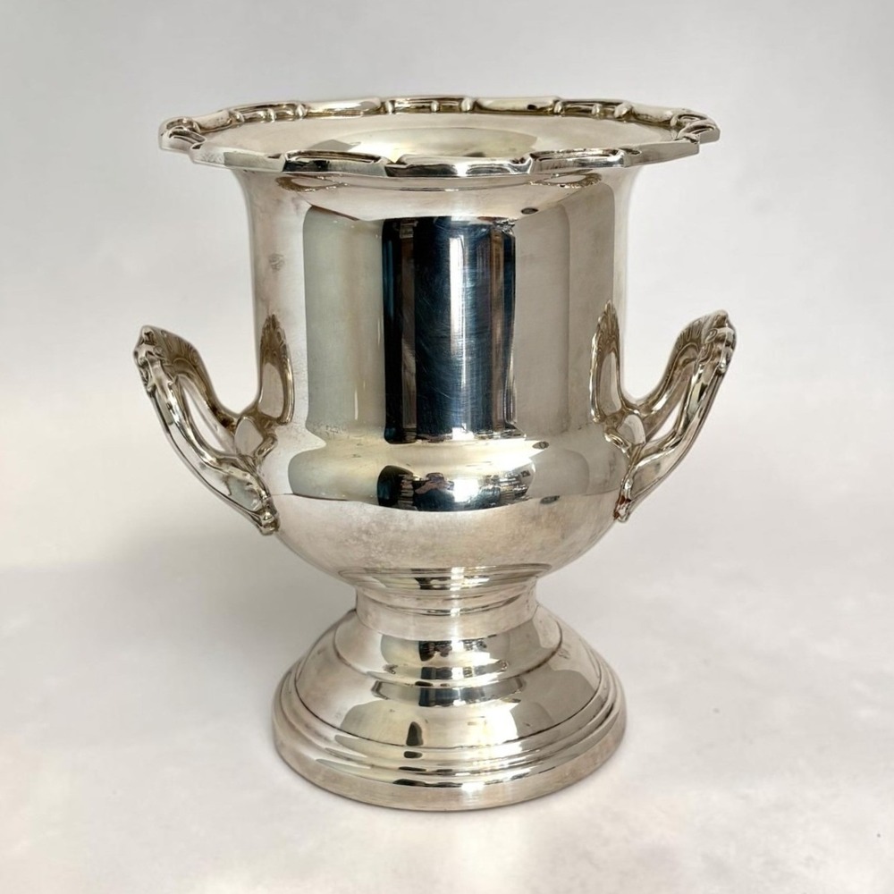 Vintage Leonard Silverplate Trophy Ice Bucket Urn Champagne Chiller